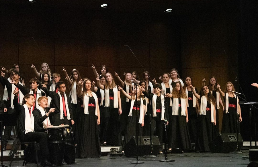 Choir performed their last concert in December 2019. The spring concert, unfortunately, had to be canceled due to COVID-19. PHOTO BY RIDER SULIKOWSKI.