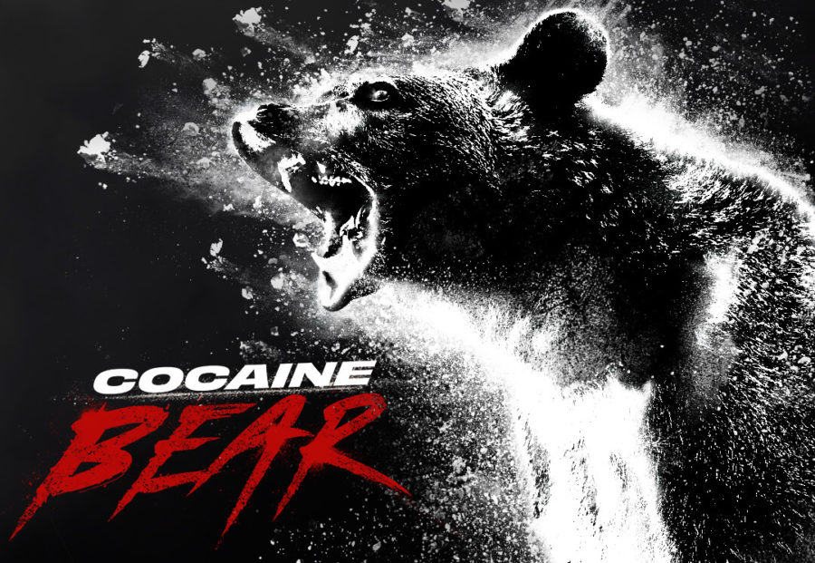 Promotional material for Cocaine Bear from Universal Pictures