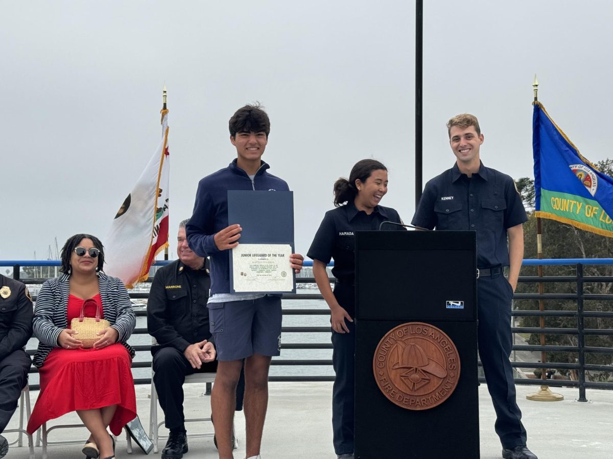 Mateo Figueroa accepts his award.

Photo courtesy of Mateo Figueroa.