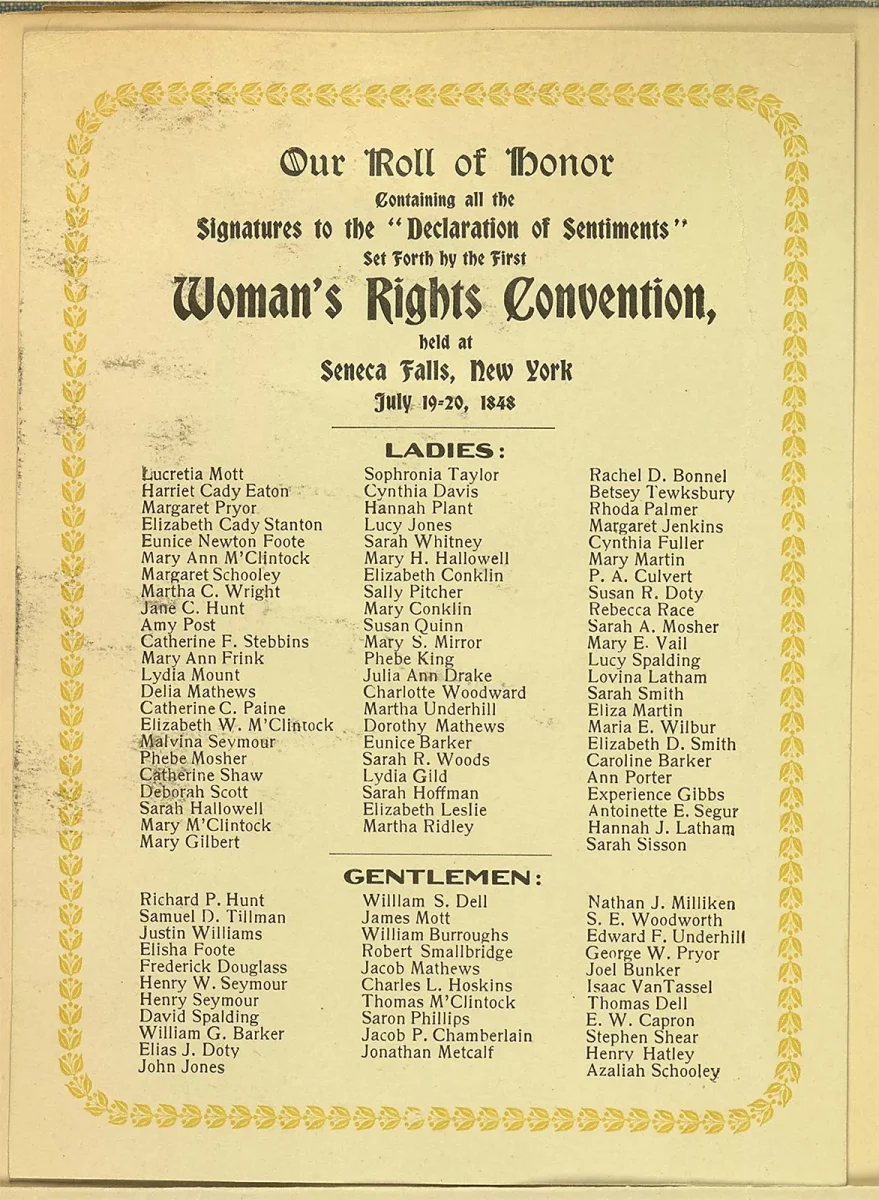Seneca Falls Convention via Britannica